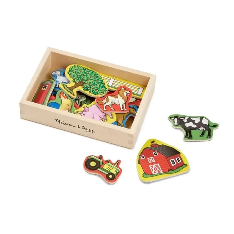 Melissa & Doug - Wooden Farm Magnets