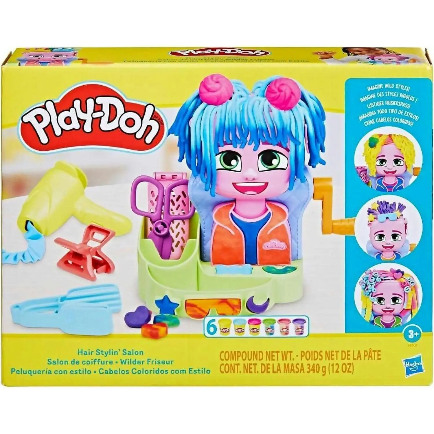 Play-doh - Hair Stylin Salon Playset Pretend Play Toy Set For Kids Ages 3+