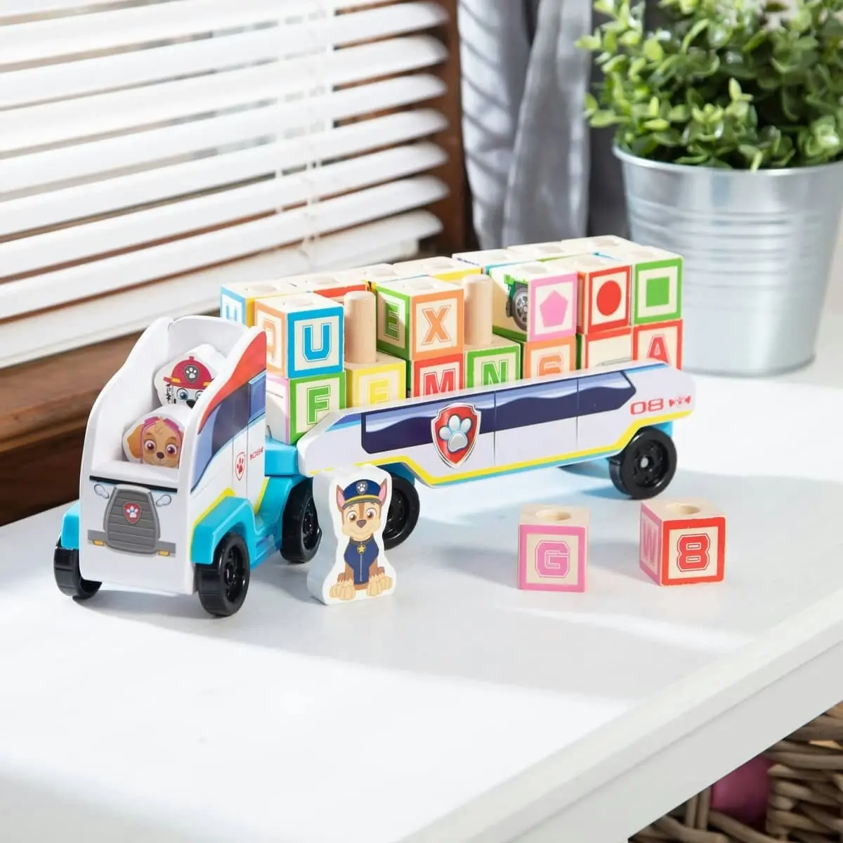 Paw Patrol - Wooden Abc Block Truck - Melissa & Doug