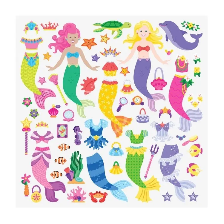 Melissa & Doug - Puffy Sticker Play Set: Mermaid