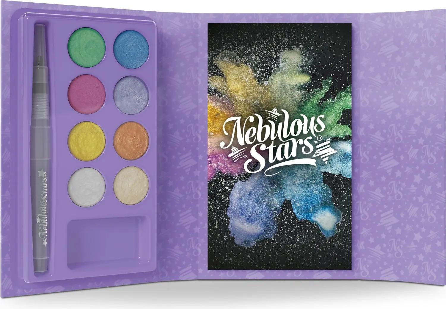 Nebulous Stars - Watercolor To Go Black