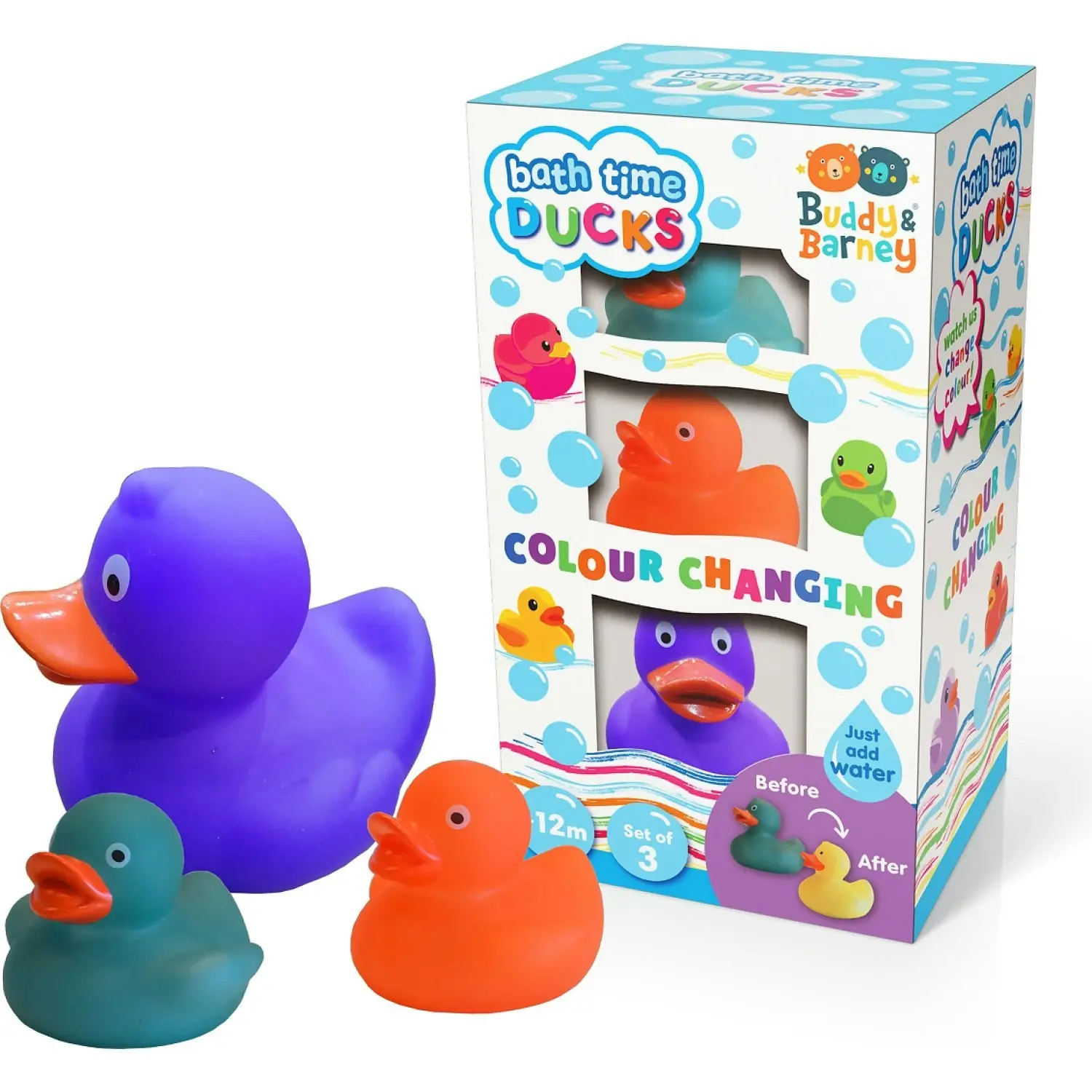 Buddy & Barney - Colour Changing Ducks Set