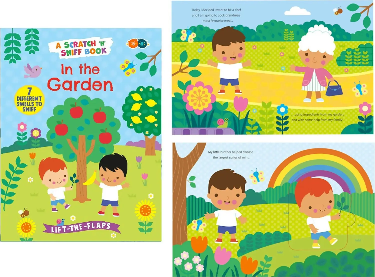 Buddy & Barney - Scratch & Sniff Smell Book - In The Garden