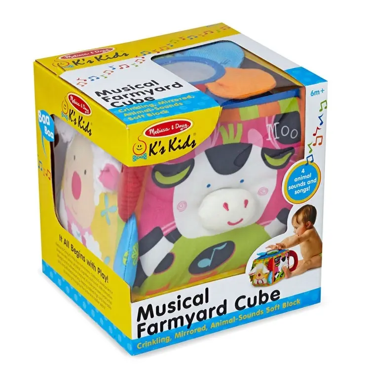 Melissa & Doug - Musical Farmyard Cube Learning Toy