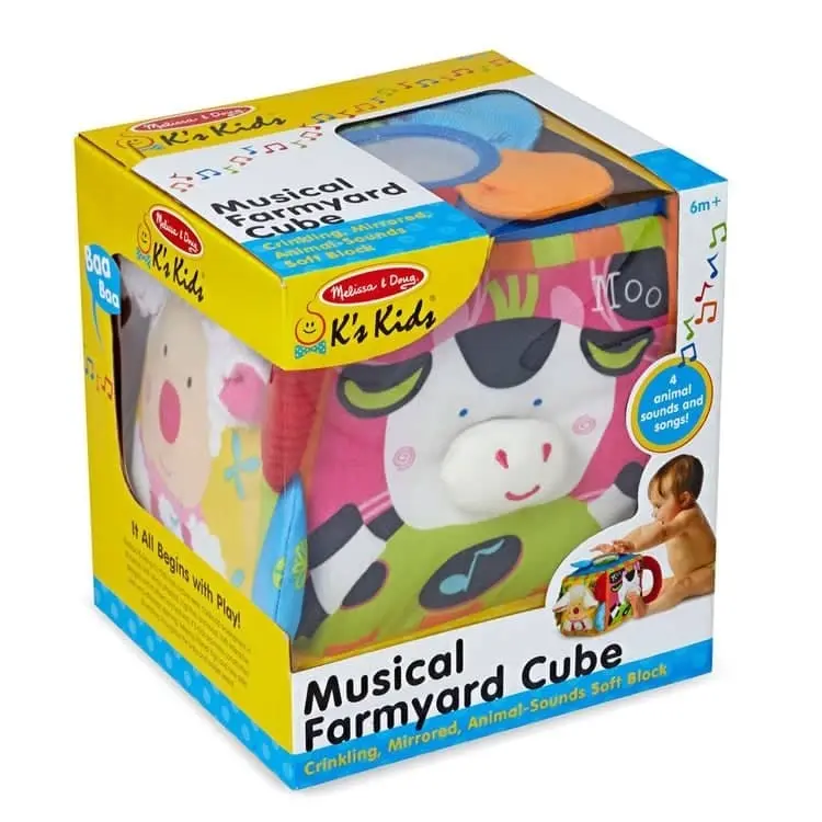 Melissa & Doug - Musical Farmyard Cube Learning Toy