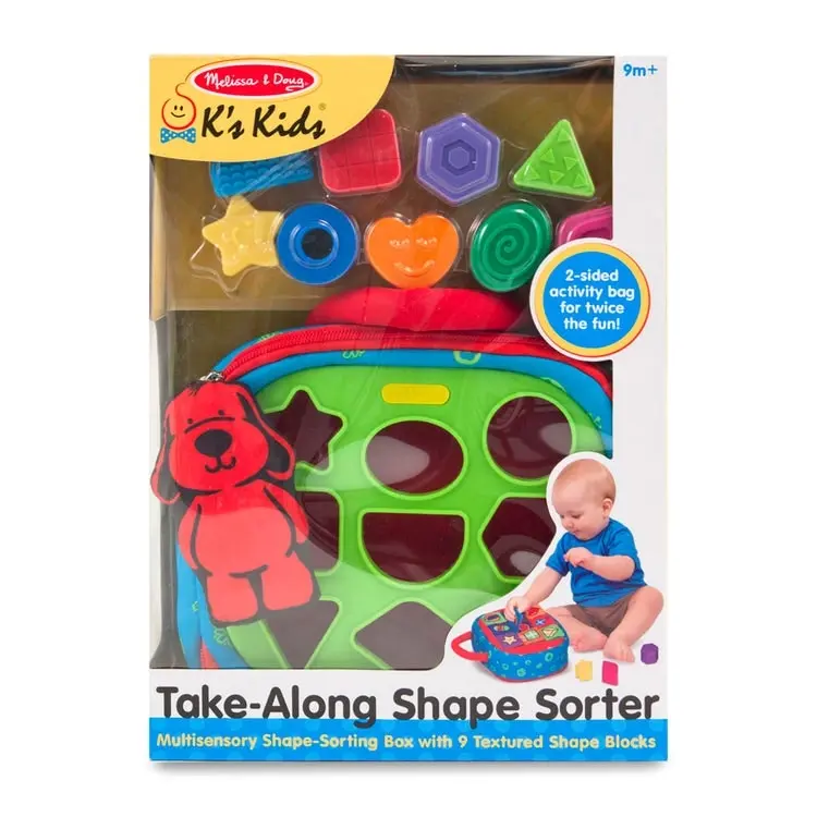 Melissa & Doug - Take-along Shape Sorter Baby And Toddler Toy