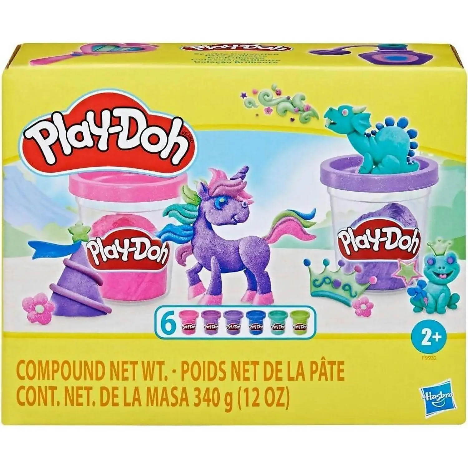 Play-doh - 6 Pack Sparkle Collection Arts And Crafts Toys - Hasbro