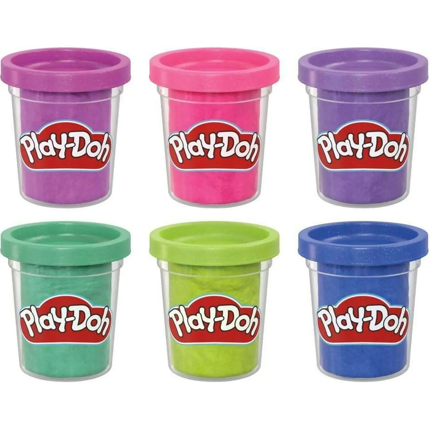 Play-doh - 6 Pack Sparkle Collection Arts And Crafts Toys - Hasbro