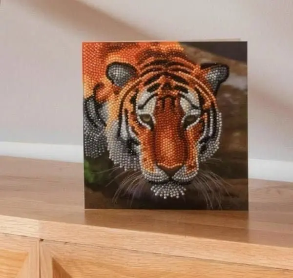 Craft Buddy - Crystal Art Tiger Card Kit