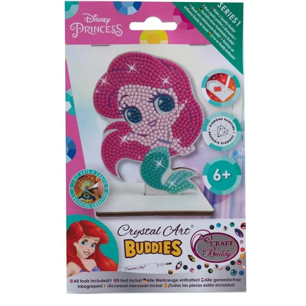 Craft Buddy - Crystal Art Buddies Disney Ariel The Little Mermaid Series 1