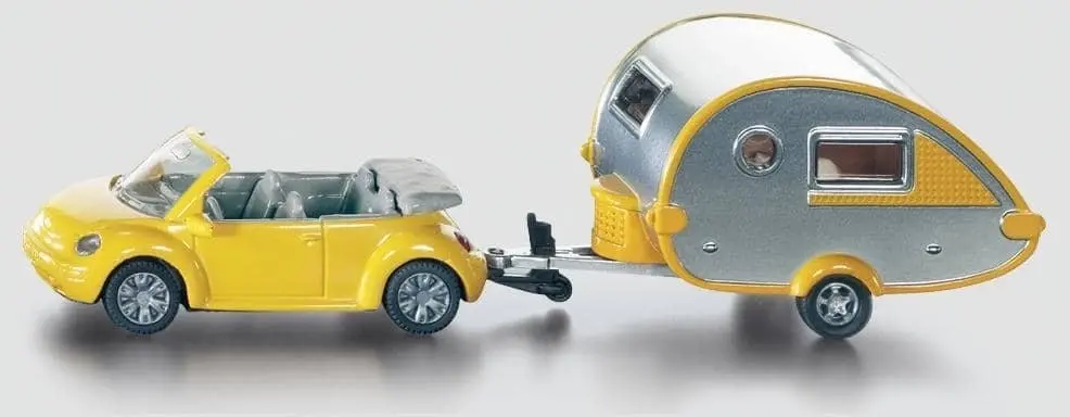 Siku - Car With Trailer Caravan Leisure  Die-Cast Model