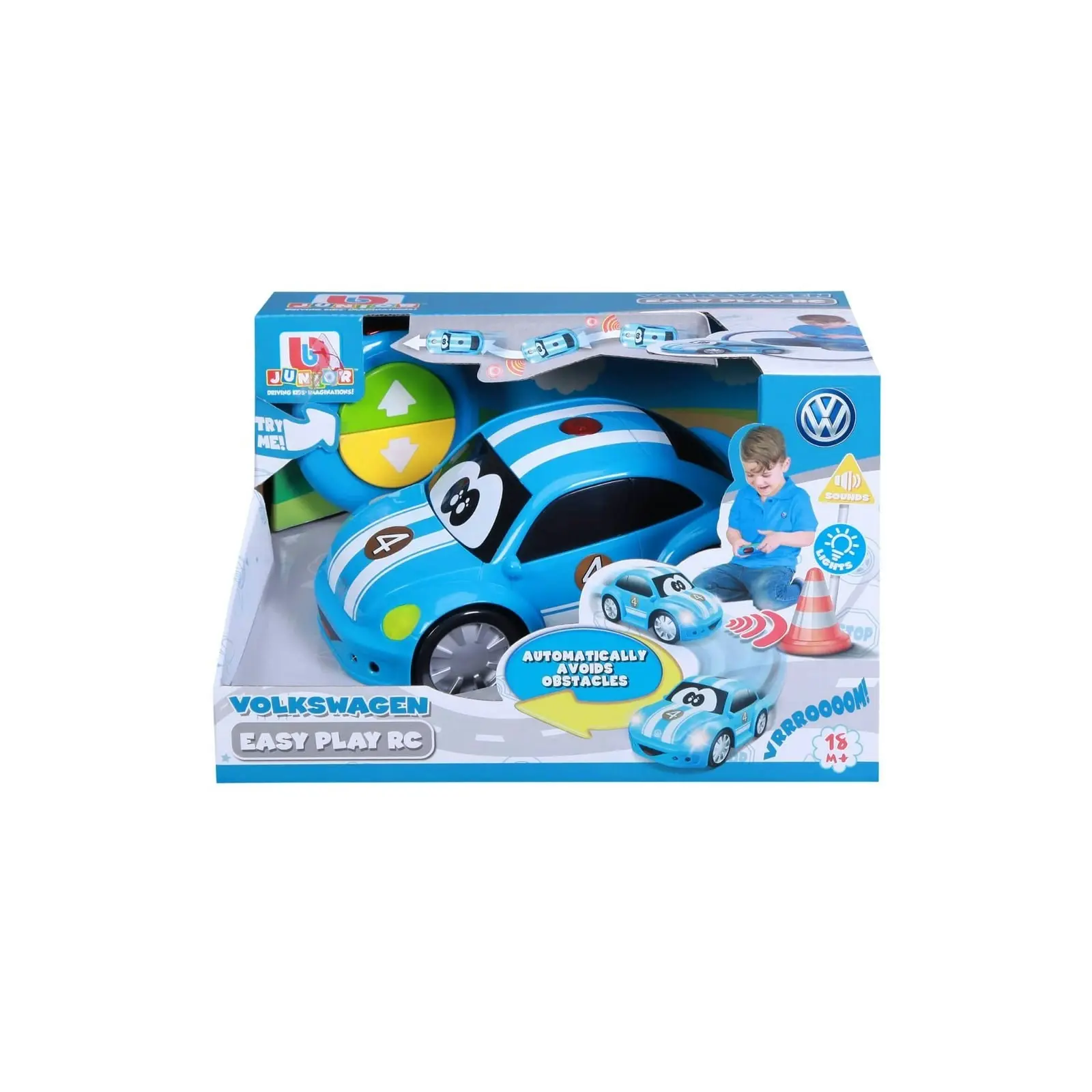 Bburago Baby Junior Easy Play Rc Beetle Volkswagen Blue