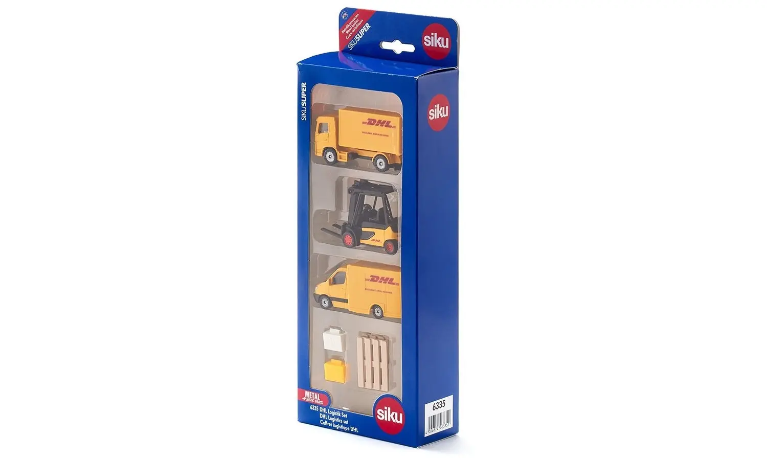 Siku - DHL Logistics 3 Vehicle And Accessories Playset