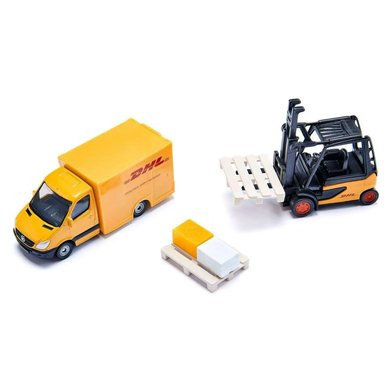 Siku - DHL Logistics 3 Vehicle And Accessories Playset