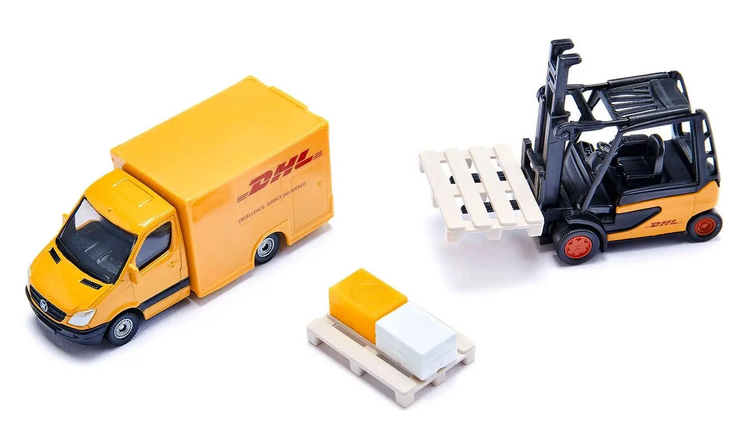 Siku - DHL Logistics 3 Vehicle And Accessories Playset