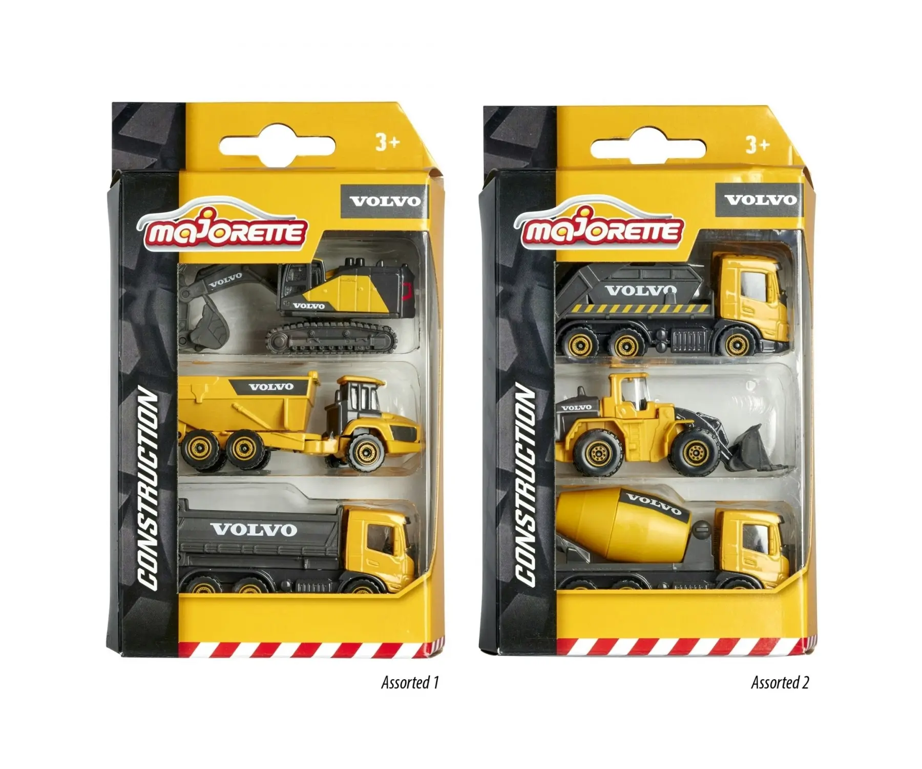 Majorette - Volvo Construction 3 Pce Set Assorted