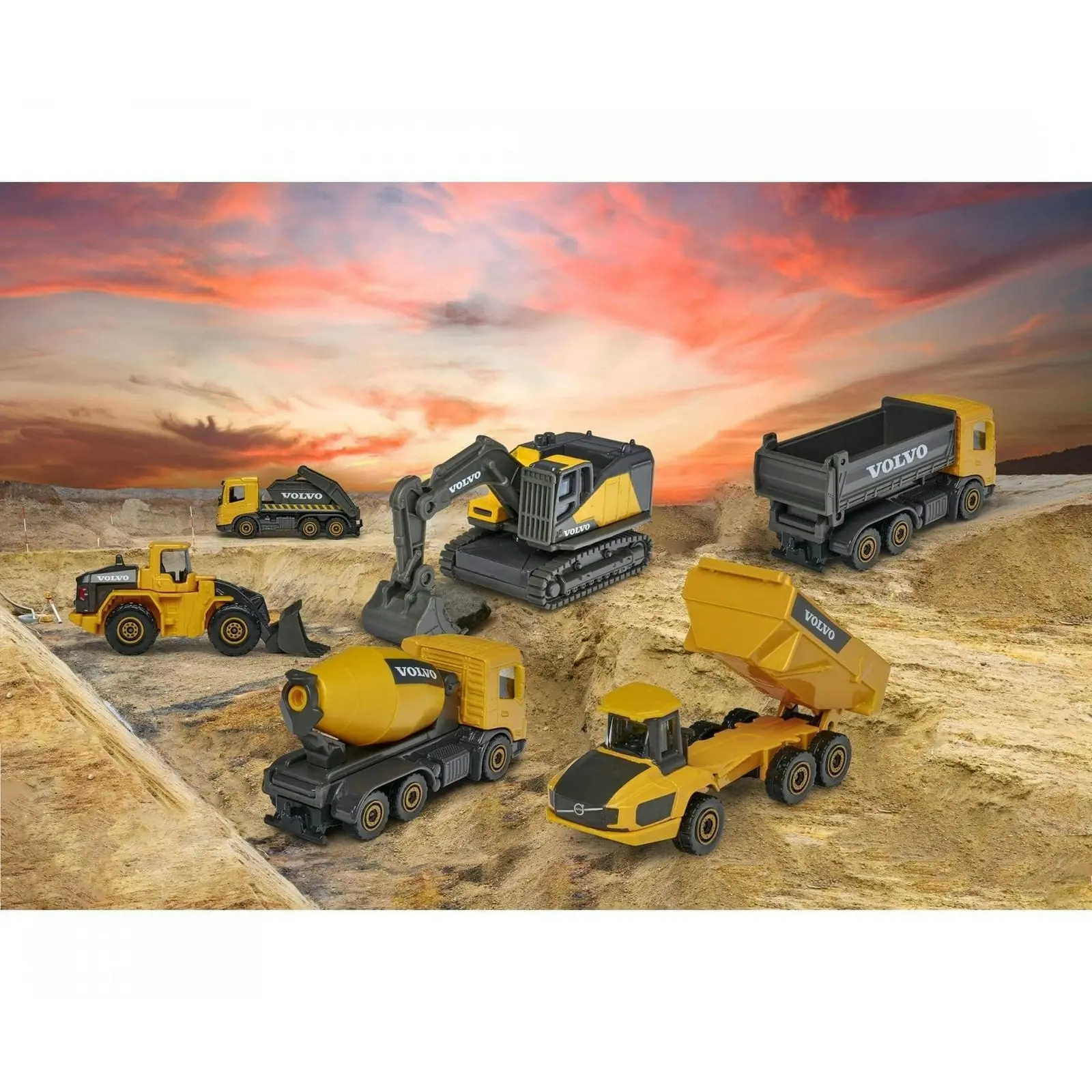 Majorette - Volvo Construction 3 Pce Set Assorted