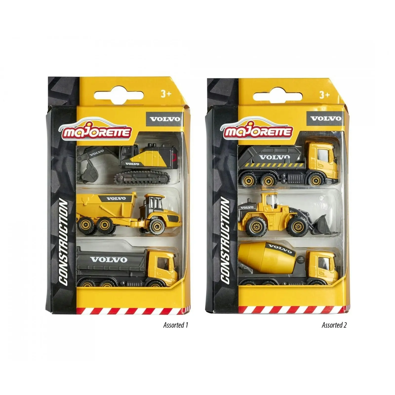 Majorette - Volvo Construction 3 Pce Set Assorted