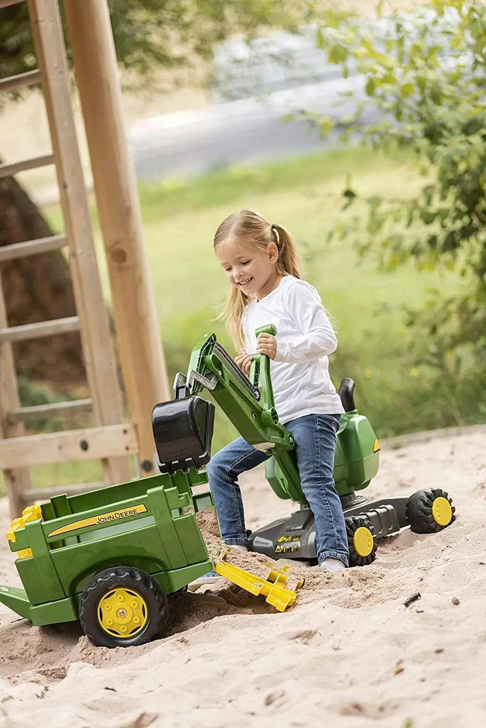 John Deere - Rolly Toys 360 Degree Ride On Construction Digger Xl