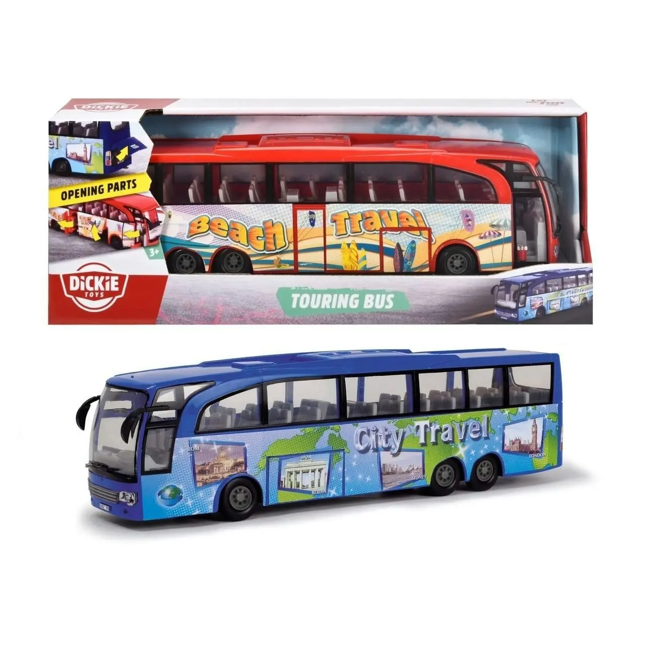 Dickie Toys - Touring Bus 30cm Assorted Styles (Chosen At Random)