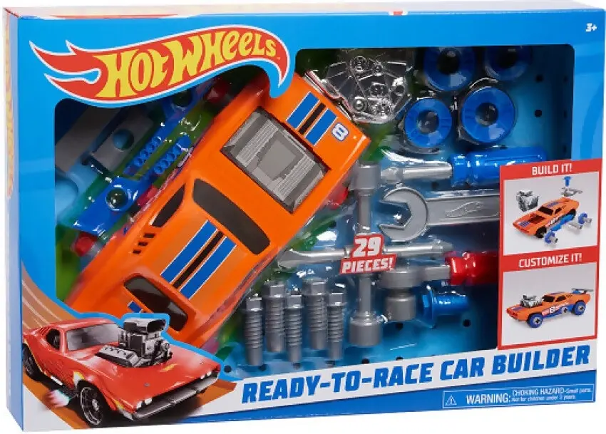 Hot Wheels - Ready To Race Orange Car Builder