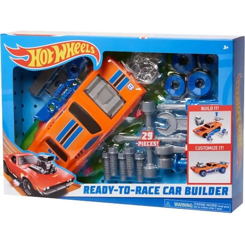 Hot Wheels - Ready To Race Orange Car Builder