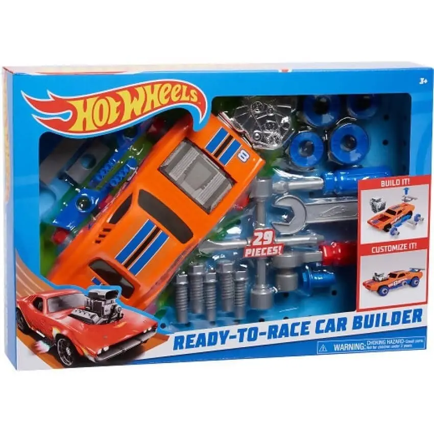 Hot Wheels - Ready To Race Orange Car Builder