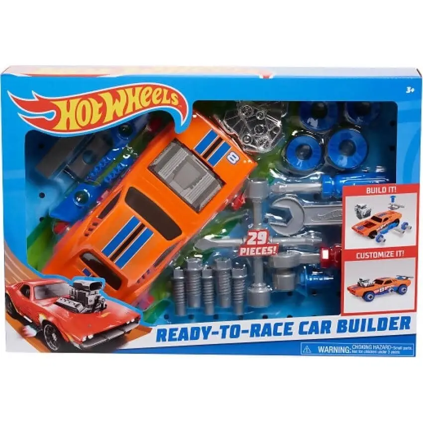 Hot Wheels - Ready To Race Orange Car Builder