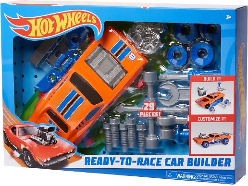 Hot Wheels - Ready To Race Orange Car Builder