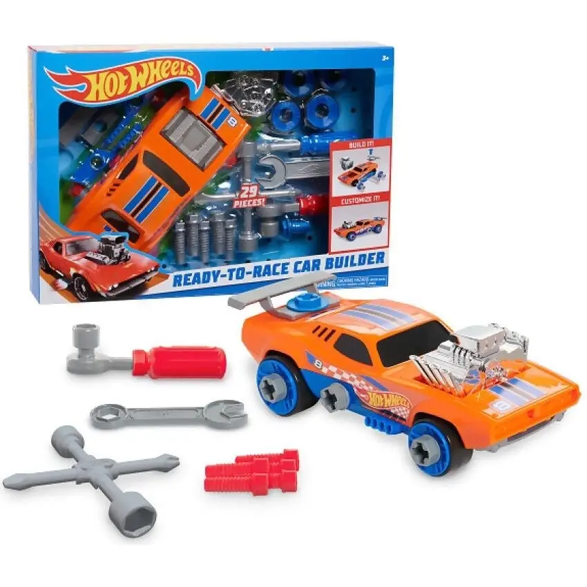 Hot Wheels - Ready To Race Orange Car Builder