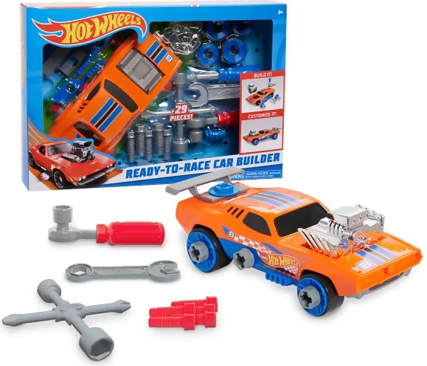 Hot Wheels - Ready To Race Orange Car Builder