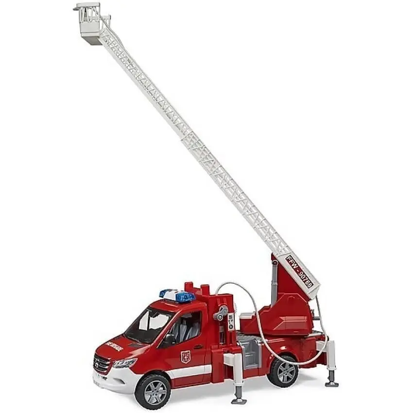 Bruder - Mb Sprinter Fire Service With Turntable Ladder Pump - Light & Sound Module