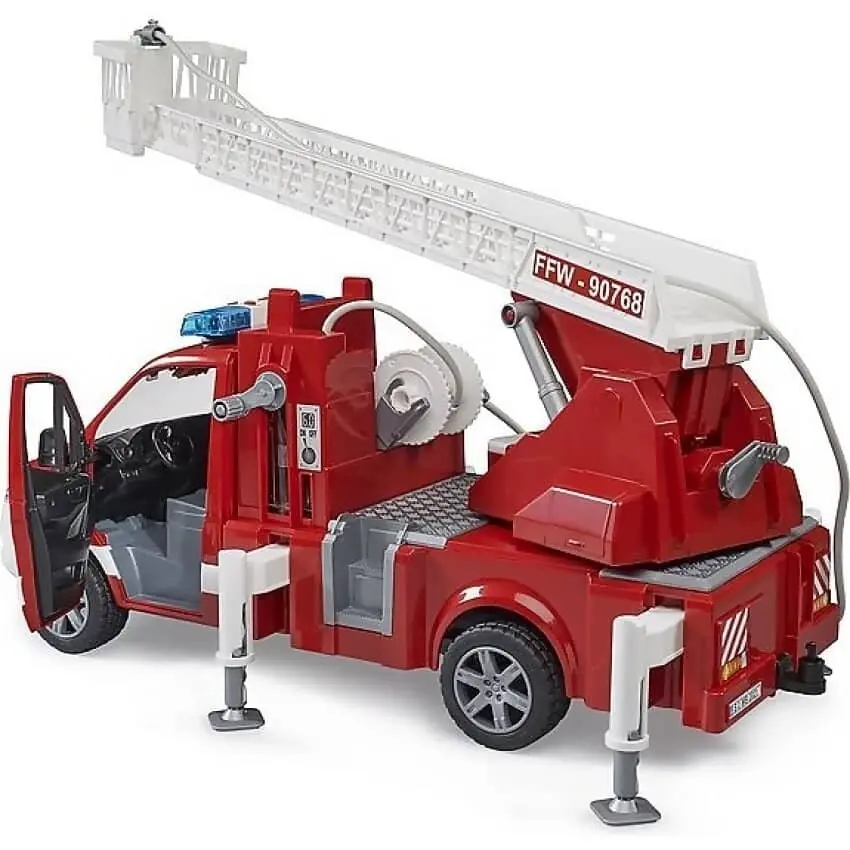 Bruder - Mb Sprinter Fire Service With Turntable Ladder Pump - Light & Sound Module