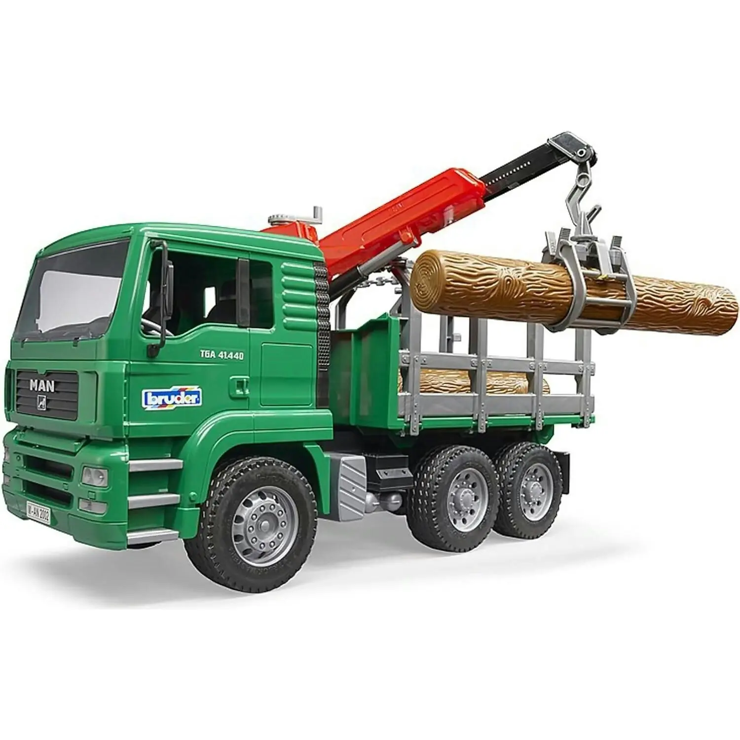 Bruder - Timber Truck With Loading Crane And 3 Logs