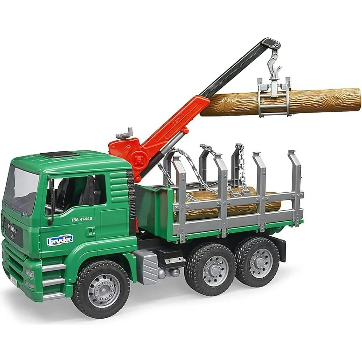 Bruder - Timber Truck With Loading Crane And 3 Logs