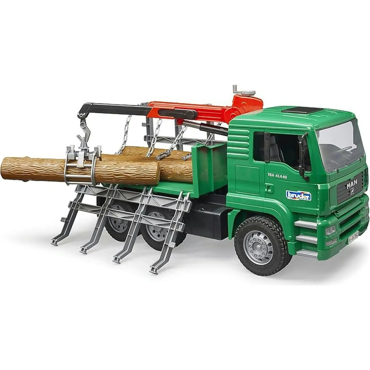 Bruder - Timber Truck With Loading Crane And 3 Logs