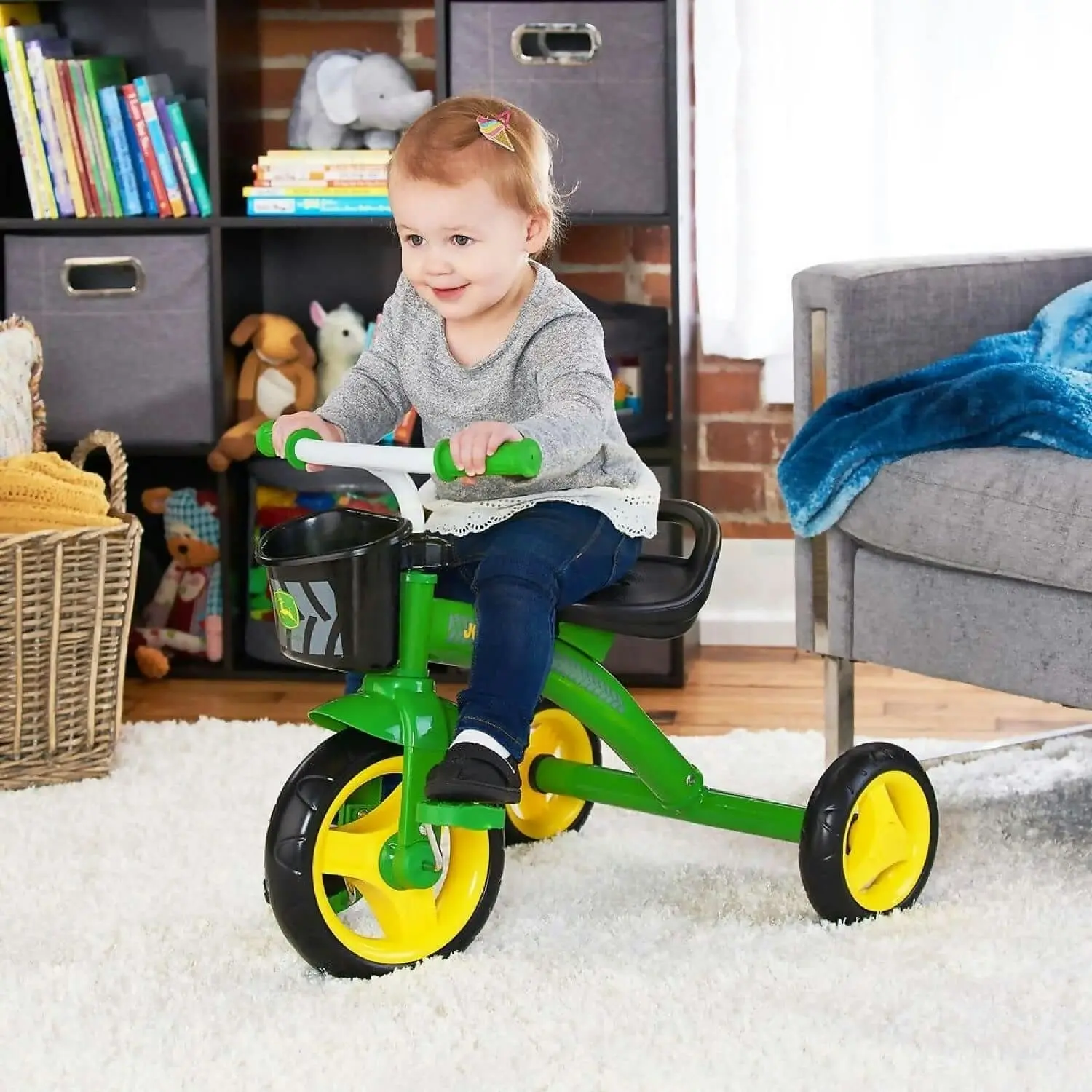 John Deere - Steel Tricycle Green - Tomy