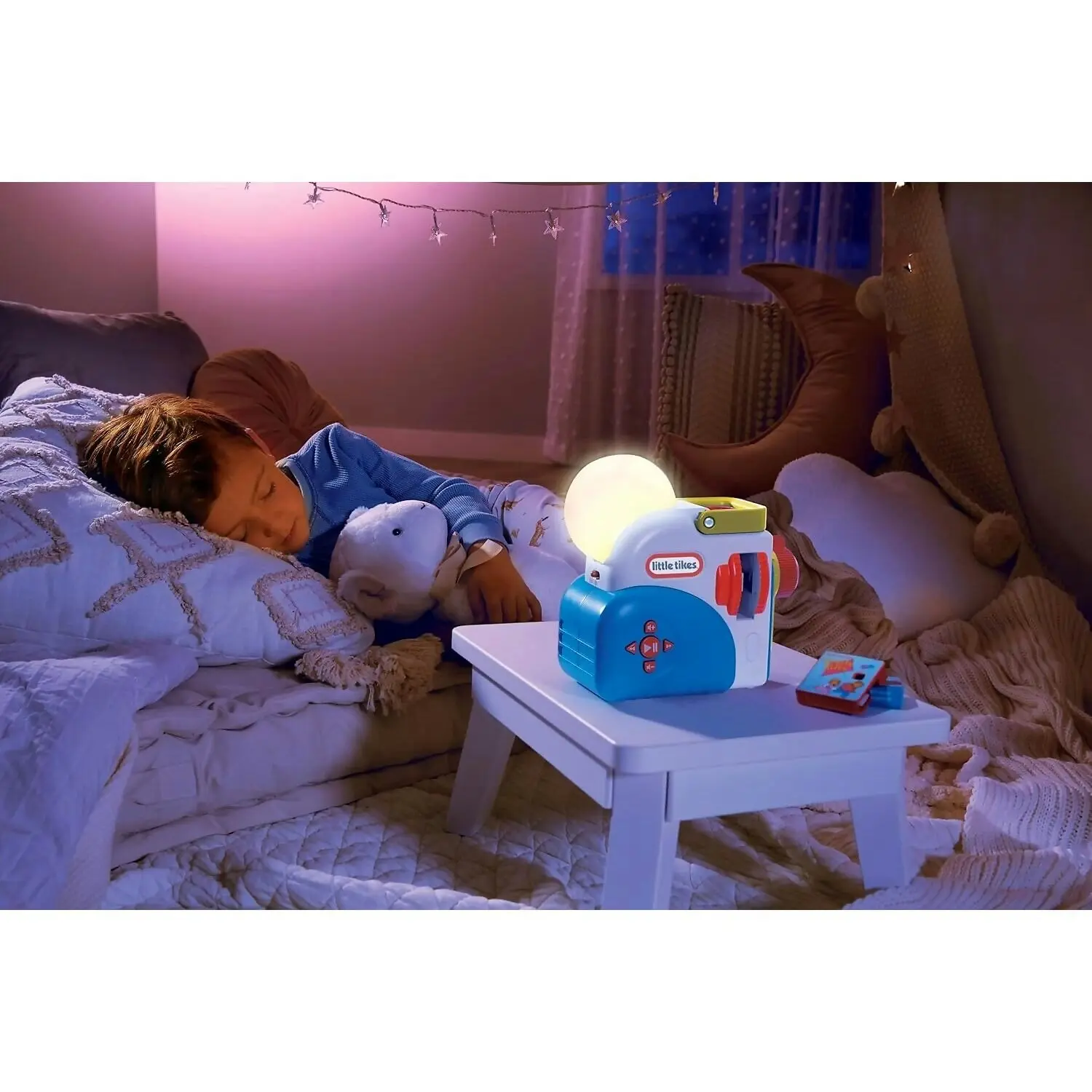 Little Tikes - Story Dream Machine With 3 Little Golden Book Stories - Light Sound And Audio Projector For Kids