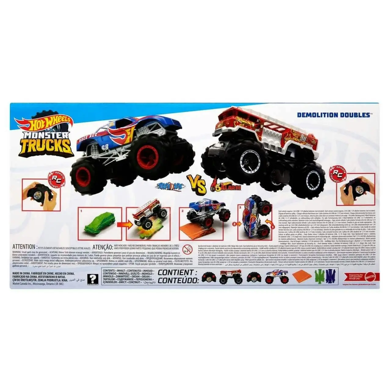 Hot Wheels® - Rc Monster Trucks Demolition Doubles Rc 2pk