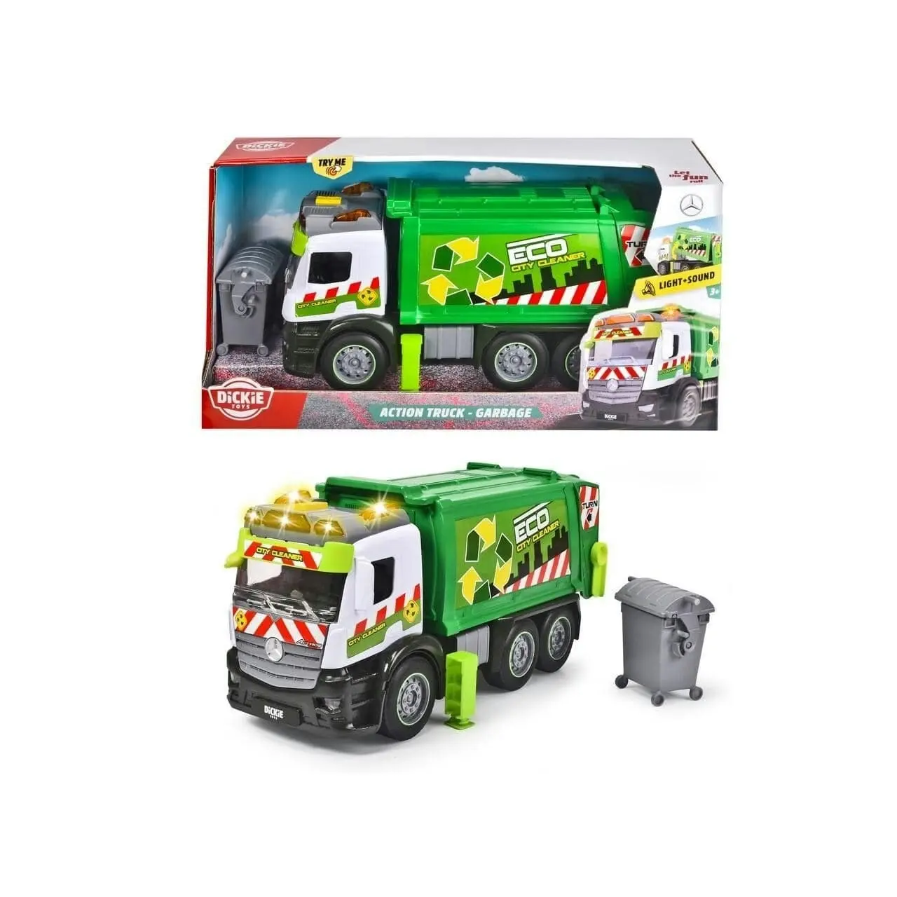 Dickie Toys - Garbage Truck Lights & Sound 26cm