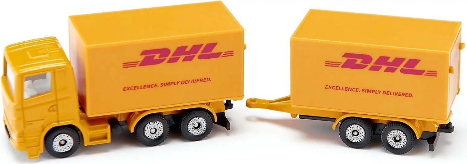 Siku - Dhl Truck With Trailer Die-Cast Model