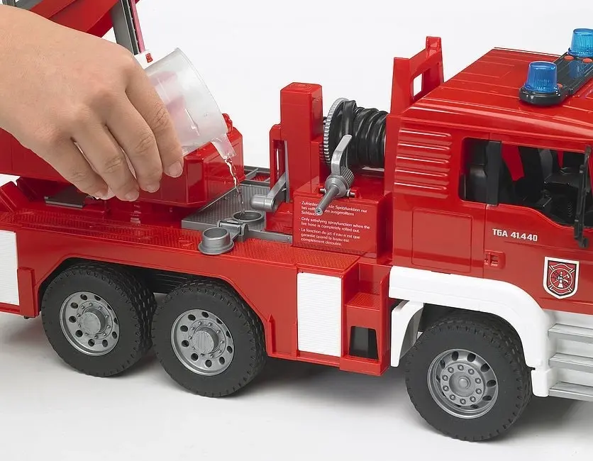 Bruder - Fire Engine Man Tga With Selwing Ladder  1:16 Scale