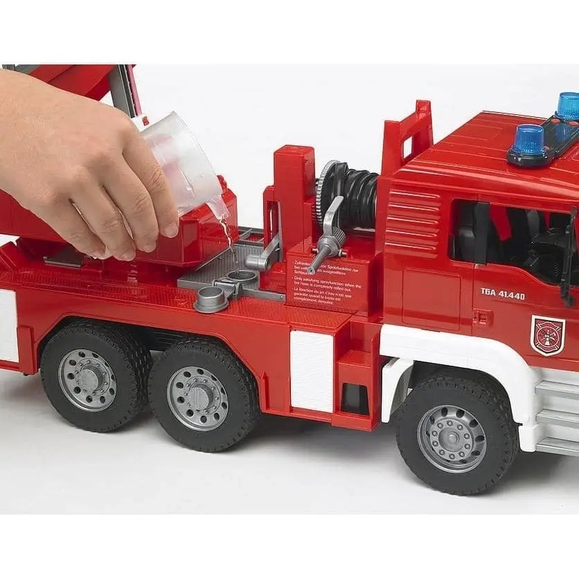 Bruder - Fire Engine Man Tga With Selwing Ladder  1:16 Scale