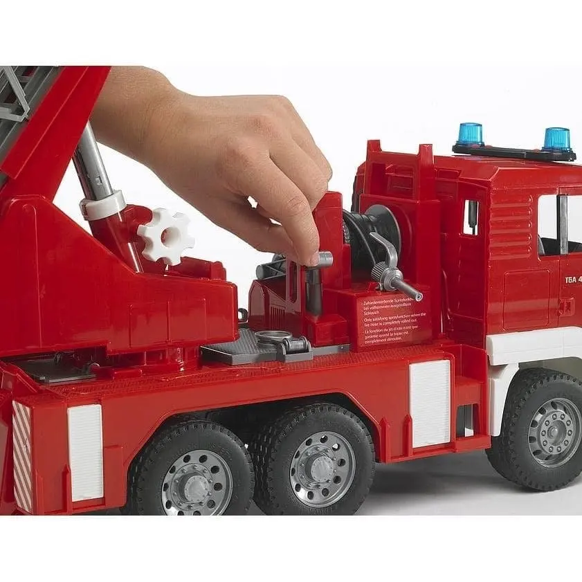 Bruder - Fire Engine Man Tga With Selwing Ladder  1:16 Scale