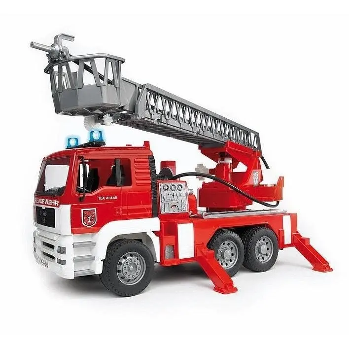 Bruder - Fire Engine Man Tga With Selwing Ladder  1:16 Scale