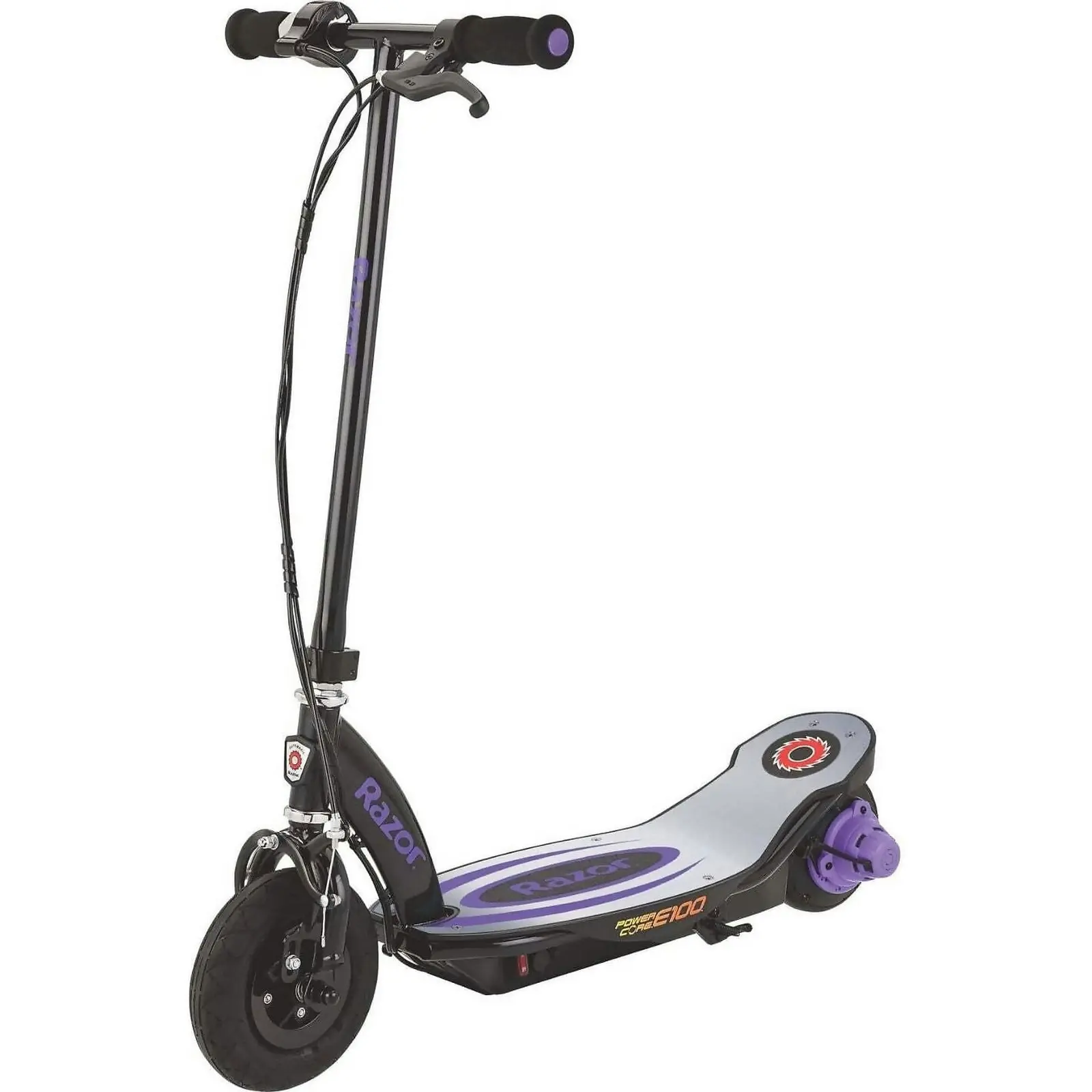 Razor - Scooter Power Core E100 Electric Scooter - Purple Aluminium Deck