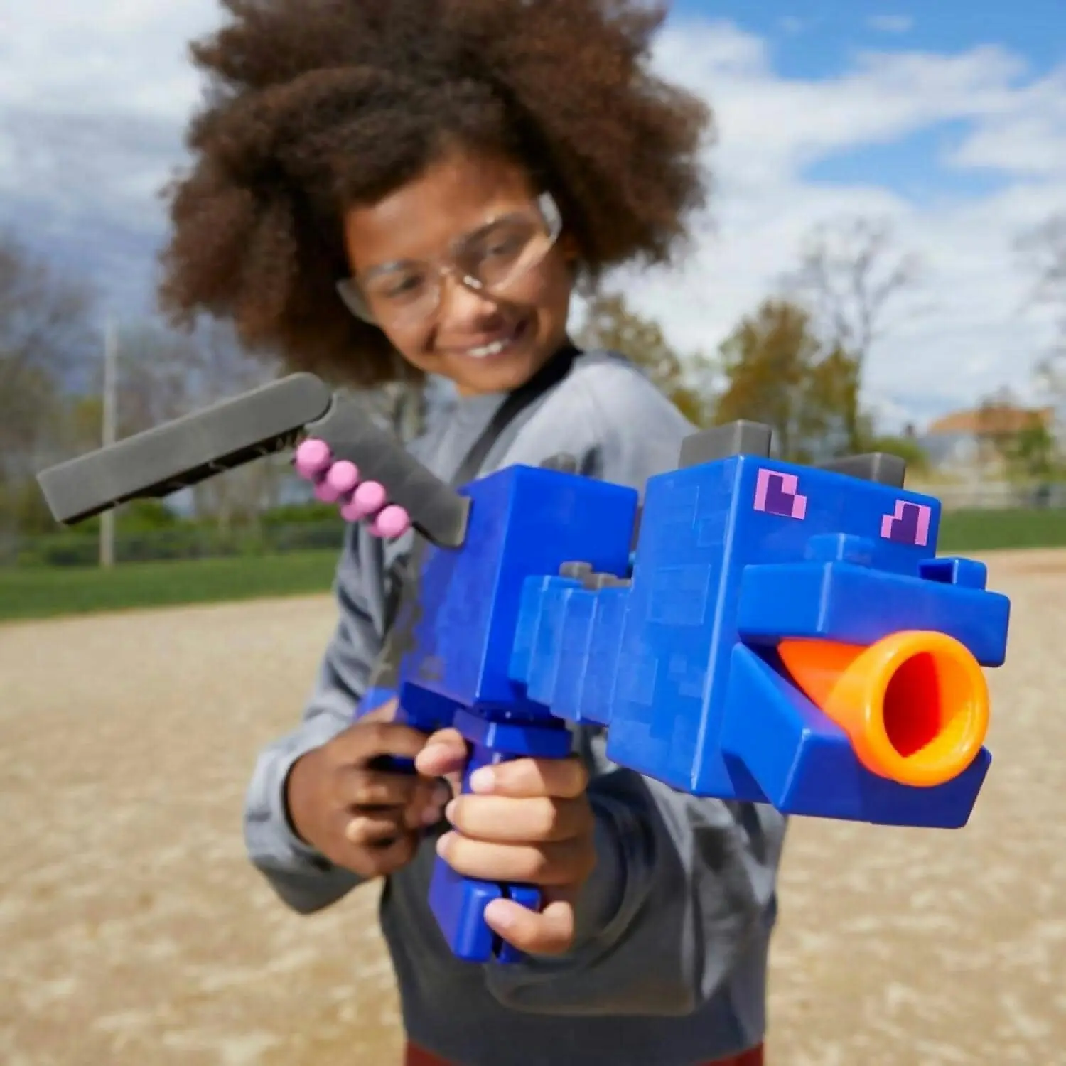 Nerf - Minecraft Ender Dragon Blaster And 12 Nerf Elite Foam Darts