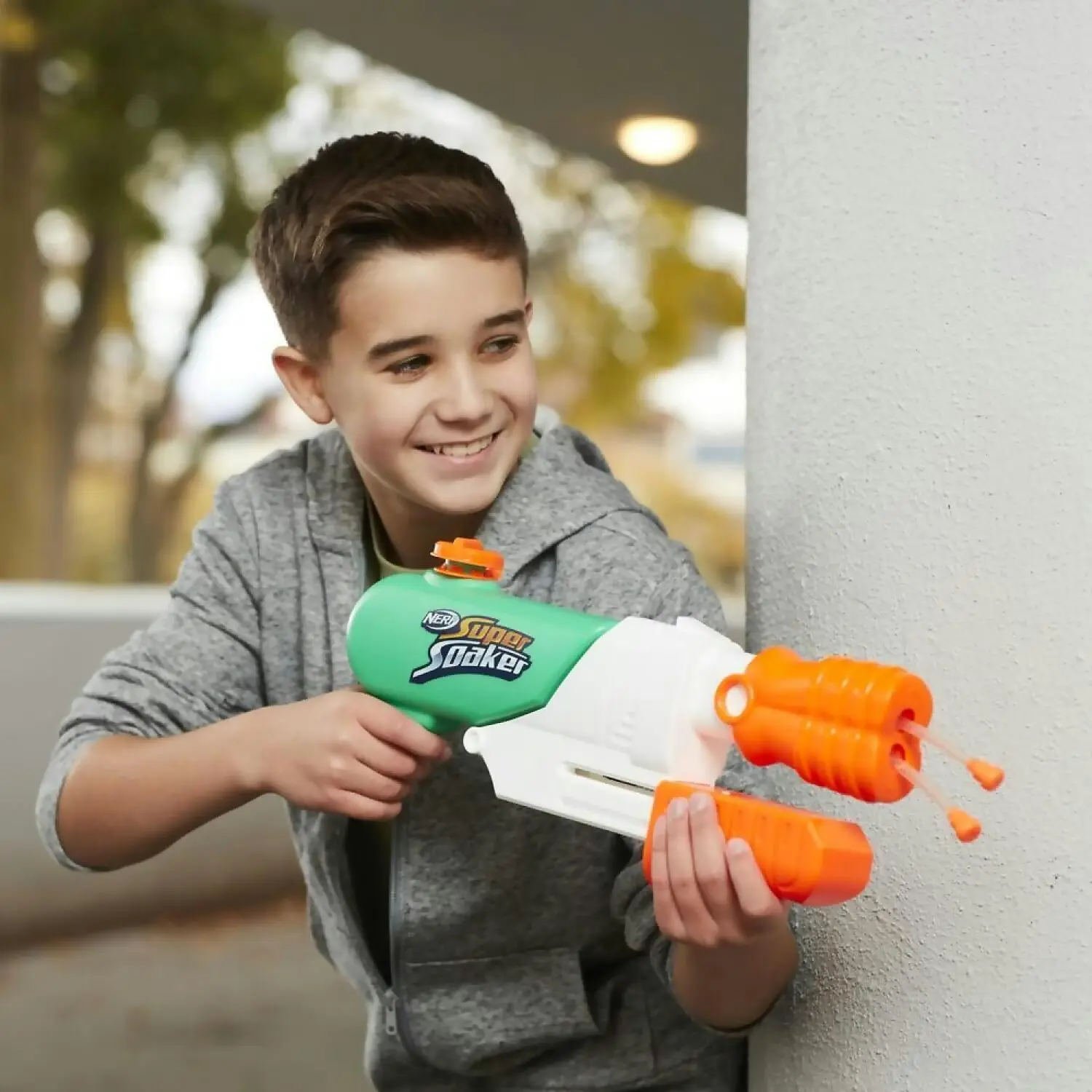 Nerf - Super Soaker Hydro Frenzy Water Blaster Wild 3-in-1 Soaking Fun Adjustable Nozzle 2 Water-launching Tubes - Hasbro