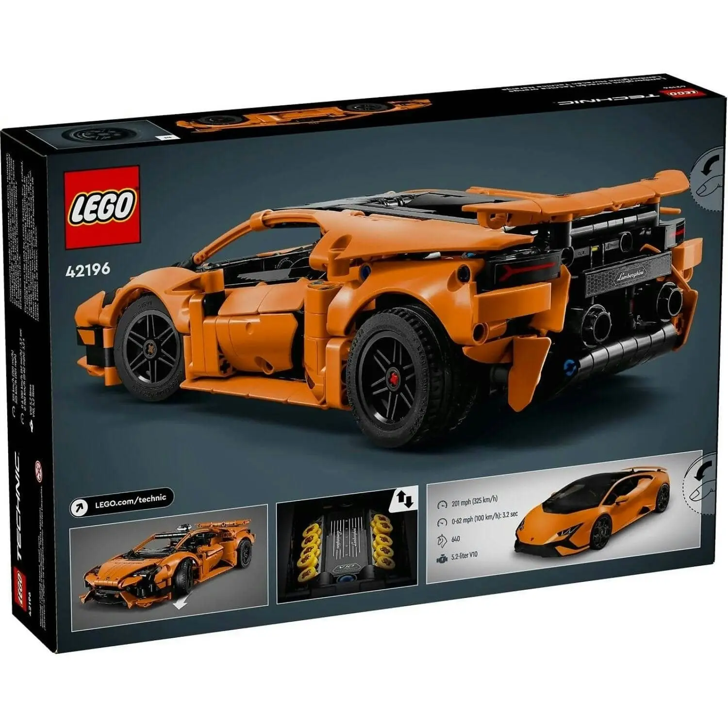 LEGO 42196 Lamborghini Huracán Tecnica Orange - Technic