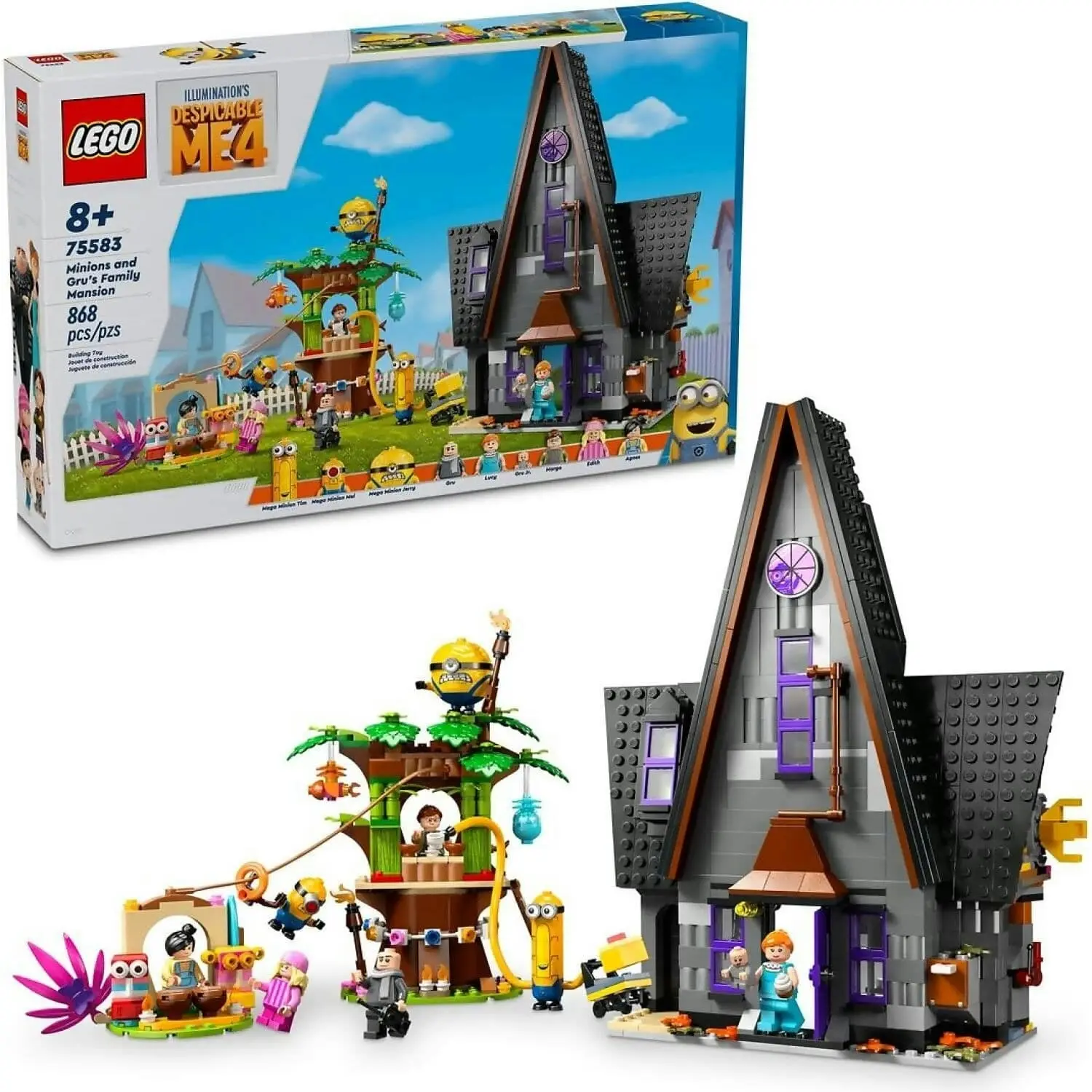 LEGO 75583 Minions and Gru's Family Mansion - Despicable Me 4